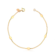 Pulseira Com Bolinhas Folheado a Ouro 18K