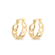 Argola Corrente 16mm Folheada a Ouro 18k