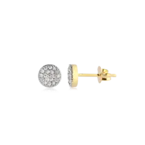 Brinco Círculo Com Zircônia 6mm Folheado a Ouro 18k
