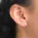 Brinco Círculo Com Zircônia 6mm Folheado a Ouro 18k