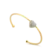 Bracelete Coração Cravejado Folheado a Ouro 18k