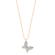 Gargantilha Borboleta Com Zircônia Folheada a Ouro 18k