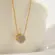 Gargantilha Círculo Com Zircônia 6mm Folheada a Ouro 18k