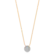 Gargantilha Círculo Com Zircônia 6mm Folheada a Ouro 18k