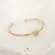 Bracelete Coração Liso Folheado a Ouro 18k
