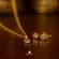 Conjunto Ponto de Luz Redondo 5x5mm Folheado a Ouro 18k