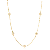 Gargantilha Choker Trevo Com Zircônia Folheada a Ouro 18k