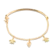 Pulseira Tartaruga e Caracol Folheada a Ouro 18k