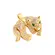 Pingente Leopardo Cravejado Com Zircônias Folheado a Ouro 18k