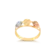 Anel Rosas 3 Cores Folheado a Ouro 18k