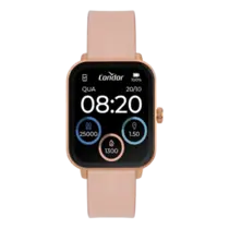 RELOGIO CONDOR SMARTWATCH CX. POLIM. PULS. SILICONE ROSA
