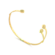Bracelete Três Gotas Cravejadas Folheado a Ouro 18k