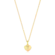 Pingente Coração Cruz Folheado a Ouro 18k