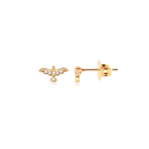 Brinco Espírito Santo Zircônia Folheado a Ouro 18k