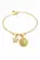 Pulseira São Bento com Estrela Cravejada Folheada a Ouro 18K