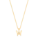 Pingente Borboleta Com Zircônia Folheado a Ouro 18k