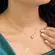 Gargantilha Trevo da Sorte Liso Folheado a Ouro 18k