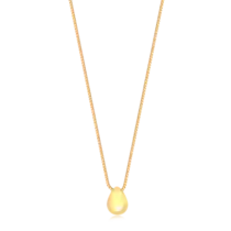 Gargantilha Gota Lisa Folheada a Ouro 18k