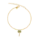 Pulseira Coqueiro Com Zircônias Folheada a Ouro 18k
