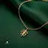 Pulseira Folha Com Zircônia Folheada a Ouro 18k