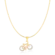 Pingente Bicicleta Cravejada de Zircônia Folheado a Ouro 18K