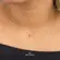 Gargantilha Baleia Zircônia Folheada a Ouro 18k