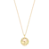 Pingente Circular Espírito Santo Com Zircônia Folheado a Ouro 18k