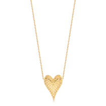 Pingente Coração Telado Folheado a Ouro 18k