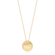 Pingente Redondo Telado Folheado a Ouro 18k