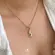 Pingente Menina Coração Rosa Cravejado Com Zircônias Folheado a Ouro 18k