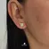 Brinco Zircônia Quadrado 6x6mm Folheado a Ouro 18k