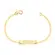 Pulseira Chapa Lisa Folheada a Ouro 18K