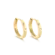 Argola Pontos de Luz 20mm Folheada a Ouro 18k
