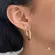 Argola Lisa 30mm Folheada a Ouro 18k