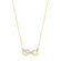 Gargantilha Love Infinito Coração Zircônia Folheado a Ouro 18k