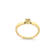 Anel Coração Com Zircônia Folheado a Ouro 18k