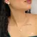 Conjunto Flor Pedra Folheado a Ouro 18k