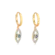Argola Olho Grego Com Pedras de Zircônia Folheada a Ouro 18K