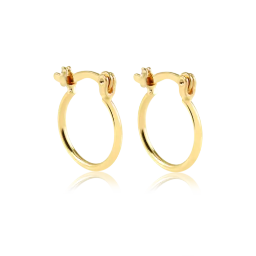 Argola Folheada a Ouro 18k