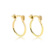 Argola Folheada a Ouro 18k
