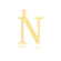 Pingente Liso Letras Folheado a Ouro 18k
