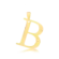 Pingente Liso Letras Folheado a Ouro 18k