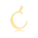 Pingente Liso Letras Folheado a Ouro 18k