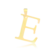 Pingente Liso Letras Folheado a Ouro 18k