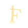 Pingente Liso Letras Folheado a Ouro 18k