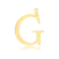 Pingente Liso Letras Folheado a Ouro 18k