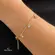 Pulseira Mix Marinho Zircônias Coloridas Folheada a Ouro 18k