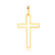 Pingente Cruz Folheado a Ouro 18K