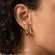 Argola Click Lisa 16mm Folheada a Ouro 18k