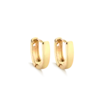 Argola Click Lisa Folheada a Ouro 18k